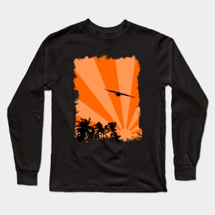 Seagull and palms Long Sleeve T-Shirt